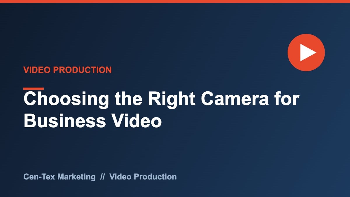 Business video camera buyer guide for small business