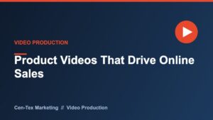 Product video that drives online sales