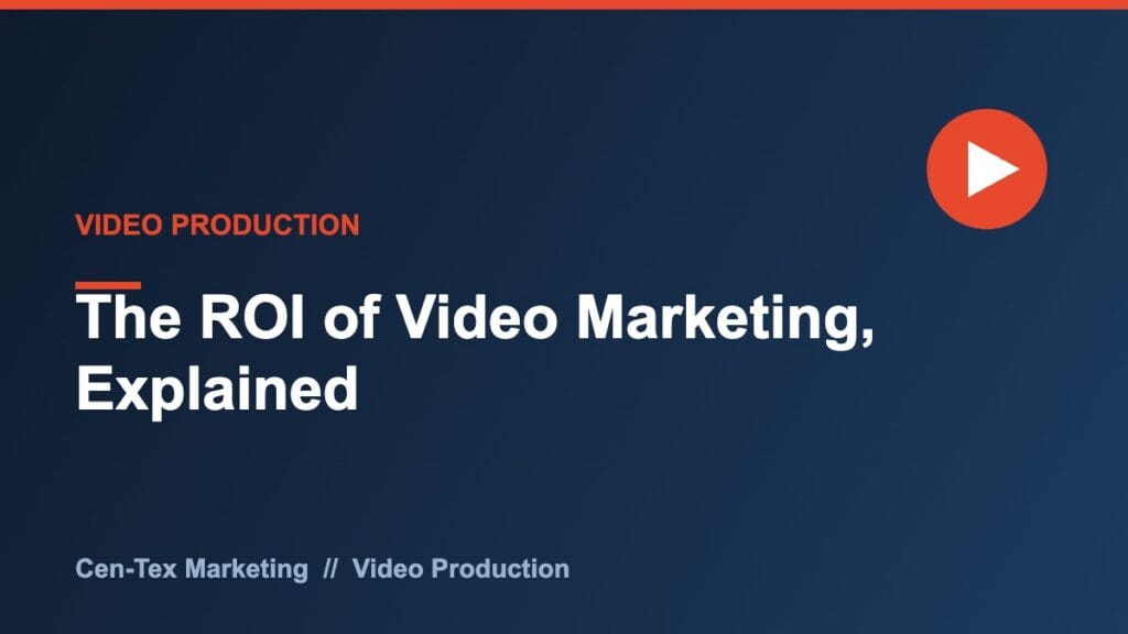 Video marketing ROI explained