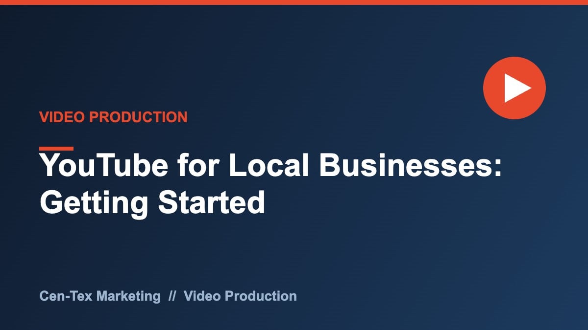 YouTube marketing for local business
